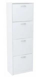 Biała Szafka Na Buty Z Uchylnymi Półkami F0-W51 - Szafki na buty - miniaturka - grafika 1