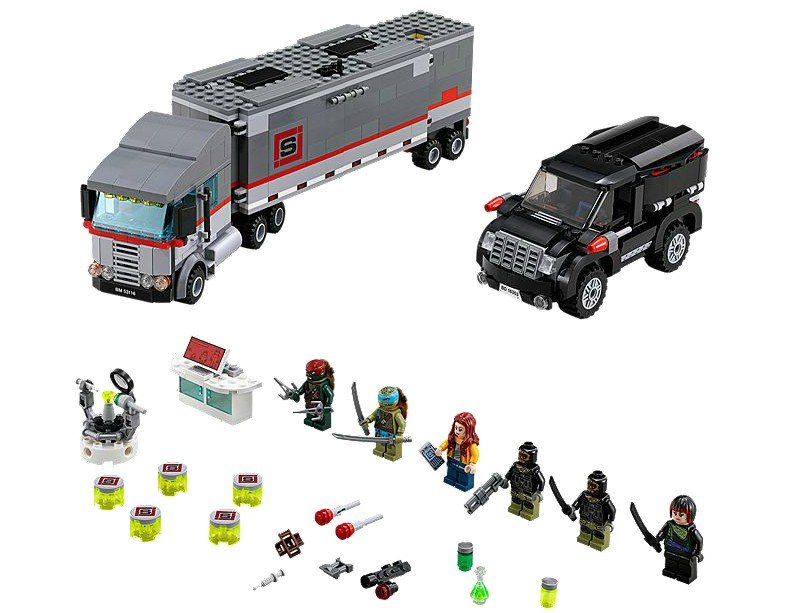 LEGO Żółwie Ninja Turtles Śnieżna ucieczka ciężarówką 79116