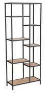 Regały - Regał loft COSTA A kolor dąb stelaż metalowy czarny - miniaturka - grafika 1