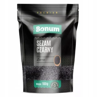 Sezam czarny ziarno 100g BONUM - Zdrowa żywność - miniaturka - grafika 1