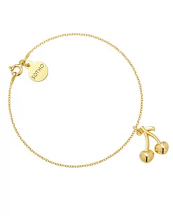 Złota bransoletka z wisienkami - Bransoletki - miniaturka - grafika 1