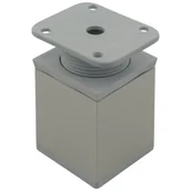 Zawiasy, okucia i inne akcesoria - Noga meblowa DAKP-27 60 mm aluminium STAHL - miniaturka - grafika 1