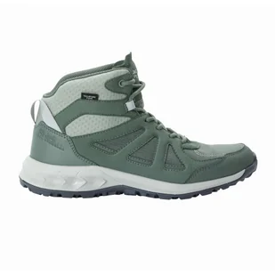 Buty damskie turystyczne Jack Wolfskin WOODLAND 2 TEXAPORE MID W hedge green - 36 - Buty trekkingowe damskie - miniaturka - grafika 1