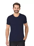 Koszulki męskie - Trigema Trigema 602201 t-shirt męski niebieski Niebieski (granatowy 046) X-S 602201-046 - miniaturka - grafika 1