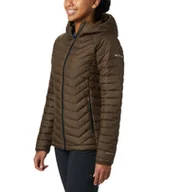 Kurtki damskie - Damska kurtka puchowa pikowana COLUMBIA EU Powder Lite Hoded Jacket - miniaturka - grafika 1