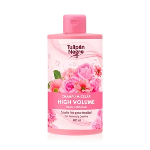 Tulipan Negro, Szampon micelarny zwiększający objętość włosów z pantenolem i keratynem, 400ml - Szampony do włosów - miniaturka - grafika 1