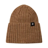 Czapki dla dzieci - Dziecięca czapka z merino Reima Villaisa peanut brown - 52/54 cm - miniaturka - grafika 1