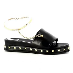 Czarne klapki damskie CARINII - Carinii - Klapki i japonki damskie - miniaturka - grafika 1