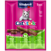 Przysmaki dla psów - Vitakraft VITAKRAFT Kabanosy Cat Stick z kurczakiem i trawą dla kota 3x18g 43157-uniw - miniaturka - grafika 1