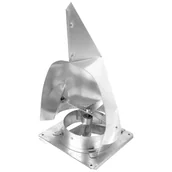 Kominki wentylacyjne - Strażak fi160 twist kominowy ocynkowany nasada - miniaturka - grafika 1