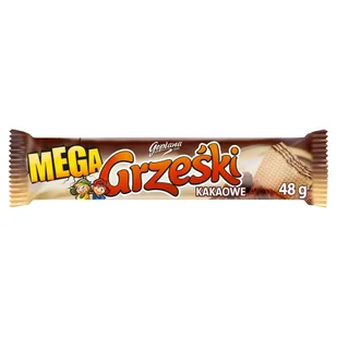 GRZEŚKI GRZEŚKI MEGA KAKAOWE 34G zakupy dla domu i biura! 67703140 - Inne słodycze - miniaturka - grafika 1