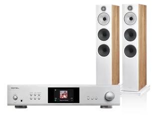 Rotel S14 (srebrny) + 603 S3 (dąb) - Zestawy stereo - miniaturka - grafika 1