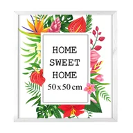 Ramki na zdjęcia - Ramka na zdjęcia 50x50 cm, drewniana w kolorze białym - miniaturka - grafika 1