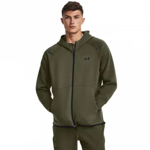 Męska bluza treningowa Under Armour UA Unstoppable Flc FZ - khaki - UNDER ARMOUR - Bluzy sportowe męskie - miniaturka - grafika 1
