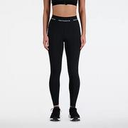 Spodnie sportowe damskie - New Balance Spodnie damskie Sleek High Rise Sport Legging 25" WP41177BK - miniaturka - grafika 1