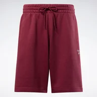 Spodenki męskie - Męskie Spodenki REEBOK RI LEFT LEG LOGO SHORT IP2616 – Bordowy - miniaturka - grafika 1