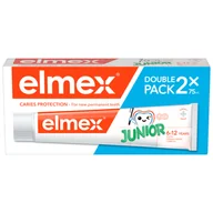 Pasty do zębów - Elmex Junior, pasta do zębów dla dzieci, 6-12 lat, 2 x 75 ml - miniaturka - grafika 1