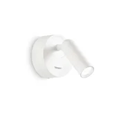 Lampy ścienne - Ideal Lux Kinkiet BEAN ROUND AP biały 260600 260600/IL - miniaturka - grafika 1