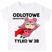 Koszulki dla dziewczynek - Koszulki dla koleżanek z klasy na Dzień kobiet - ODLOTOWE DZIEWCZYNY - miniaturka - grafika 1