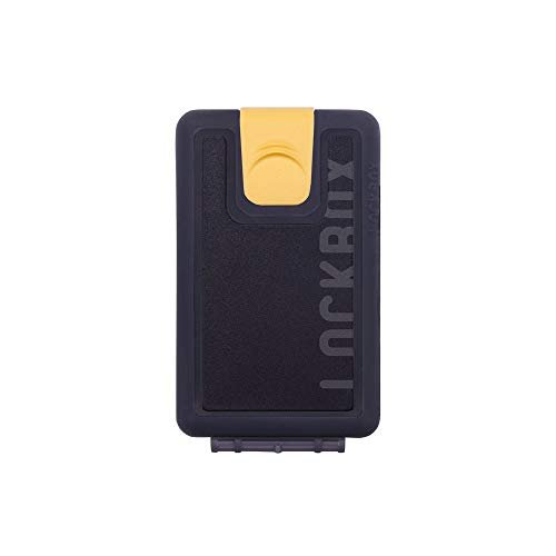Lockbox Raw One Size, Czarny, BOLSA Portfel LOCKBOX OBIETY WALLET RAW Żółty PASTEL
