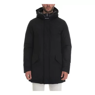 Płaszcze męskie - Czarny Polar High Collar Parka jacket Woolrich - grafika 1
