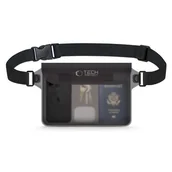 Etui i futerały do telefonów - Etui wodoodporne TECH-PROTECT UWP10 Saszetka Czarny - miniaturka - grafika 1