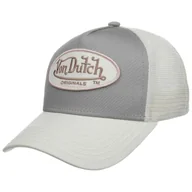 Czapki i chusty sportowe męskie - Czapka Trucker Boston Oval Patch by Von Dutch, biały, One Size - miniaturka - grafika 1