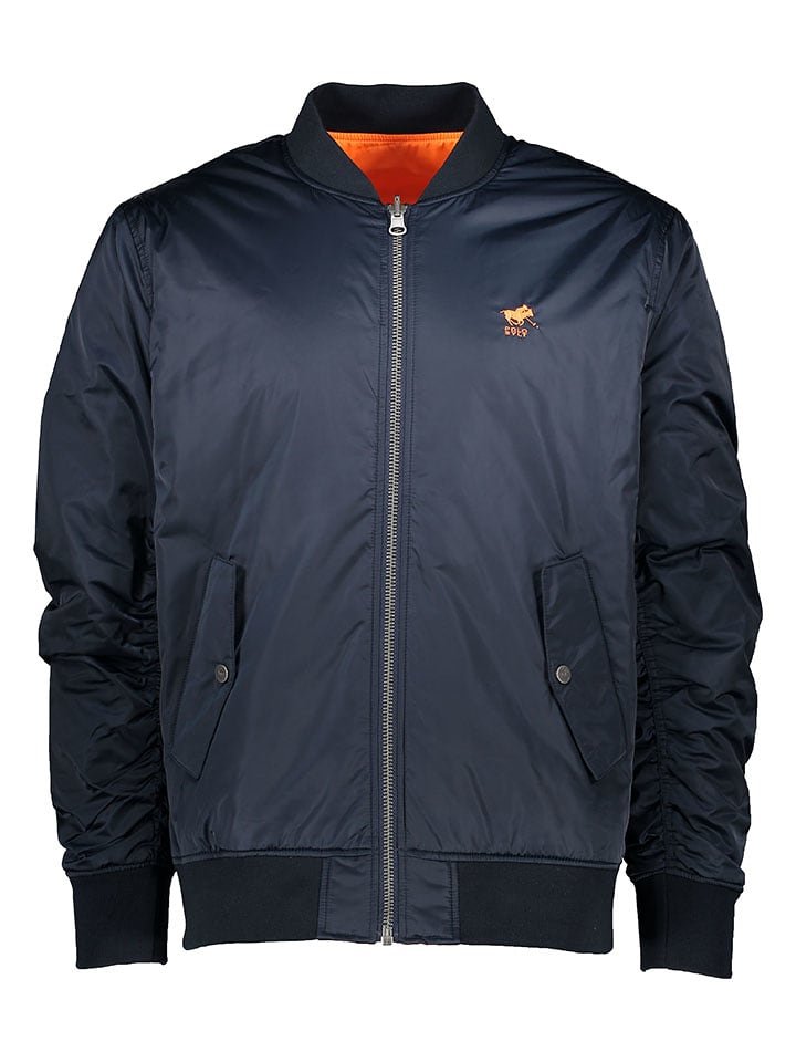 Polo Sylt Dwustronna kurtka przejściowa w kolorze granatowo-pomarańczowym