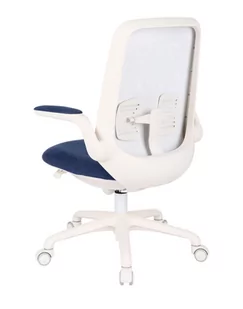 Fotel biurowy, krzesło biurowe -10% z kodem MARZYCIEL - Krzesło biurowe Easy White Granatowe, białe dla dziecka - Fotele i krzesła biurowe - miniaturka - grafika 1