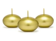 Świece - Party Deco Świeca dysk pływający metalizowana, 40 mm, złota SDMET40-019-OP - miniaturka - grafika 1