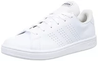 Trampki męskie - adidas Męskie trampki Advantage Base, FTWR White FTWR White Shadow Navy, rozmiar 12 (UK), Ftwr biały Ftwr biały cień granatowy - miniaturka - grafika 1