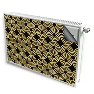 Dekoracje domu - magnes mata magnetyczna kaloryfer dekor złote koła - miniaturka - grafika 1