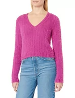 Swetry damskie - VERO MODA Damski sweter Vmlapoilu Ls V-Neck Blouse Boo, Wild Aster, M - miniaturka - grafika 1