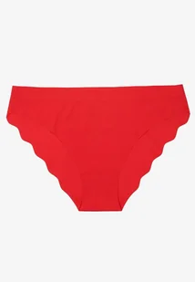 Czerwone Bezszwowe Majtki Figi z Falbanką Floroti - Majtki damskie - miniaturka - grafika 1