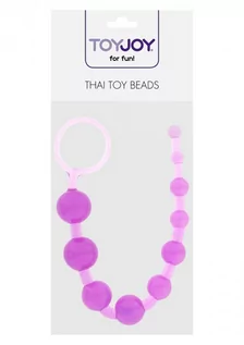 Korki analne - ToyJoy THAI TOY BEADS PURPLE 30-10303-X-PURPLE - grafika 1