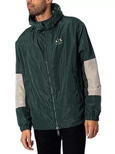 Armani Exchange Męska kurtka dwustronna, z recyklingu, zielona G/Lon.Fog/G.GA, rozmiar M, Zielony G/Lon.fog/G.ga, M - Kurtki męskie - miniaturka - grafika 1