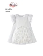 Body dla niemowląt - Sukienka niemowlęca bawełniana PAMELA 62-74 Sofija, Rozmiar: 74 - miniaturka - grafika 1