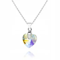 Łańcuszki - OKAZJA Srebrny łańcuszek naszyjnik SERCE 50cm N82 - miniaturka - grafika 1