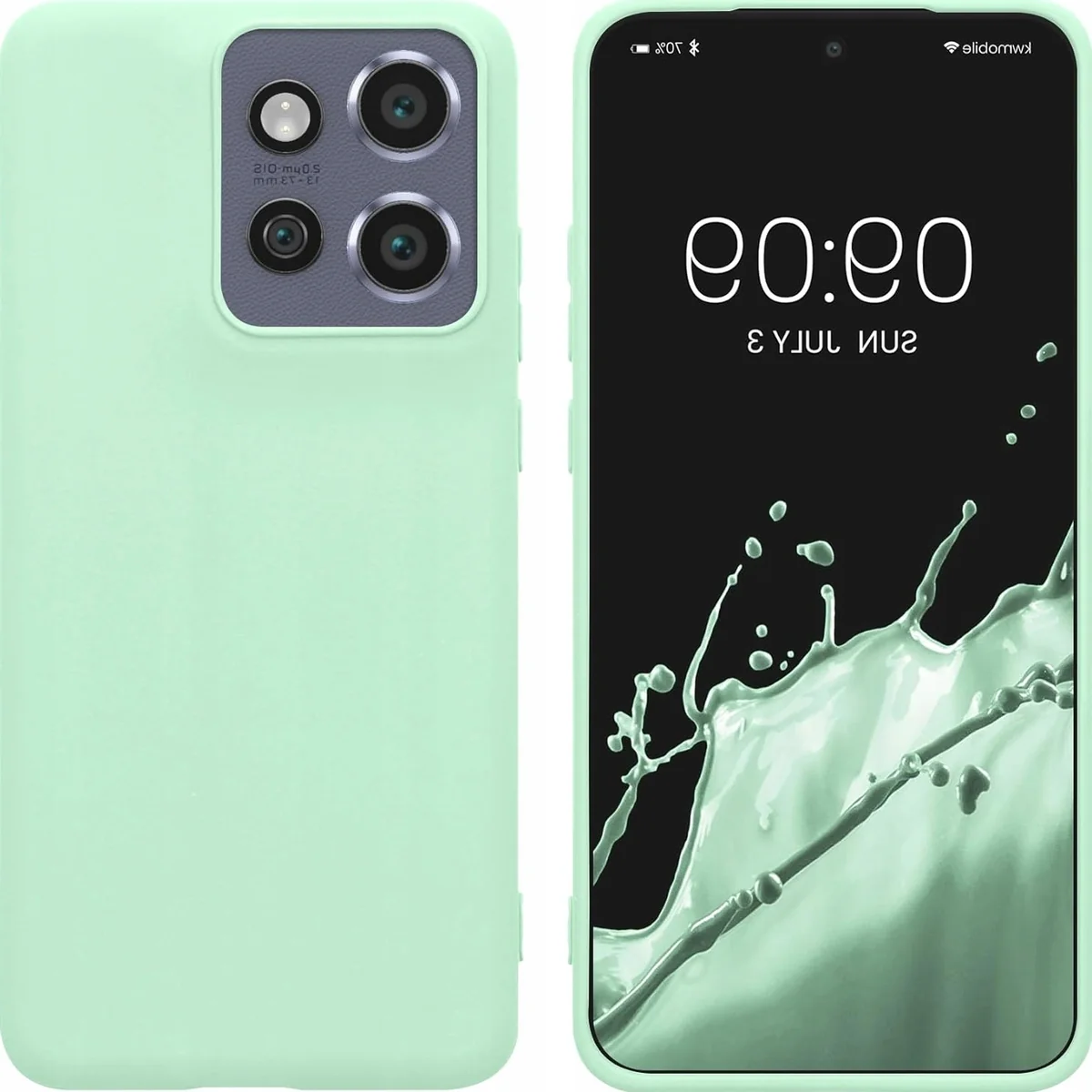 Etui miętowe matowe silikonowe giętkie elastyczne matowe etui do telefonu