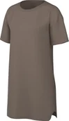 Sukienki - Nike Sportswear Essential DV7882-233, damska sukienka z krótkim rękawem, Mink Brown/Mink Brown, DV7882-233, XS - miniaturka - grafika 1