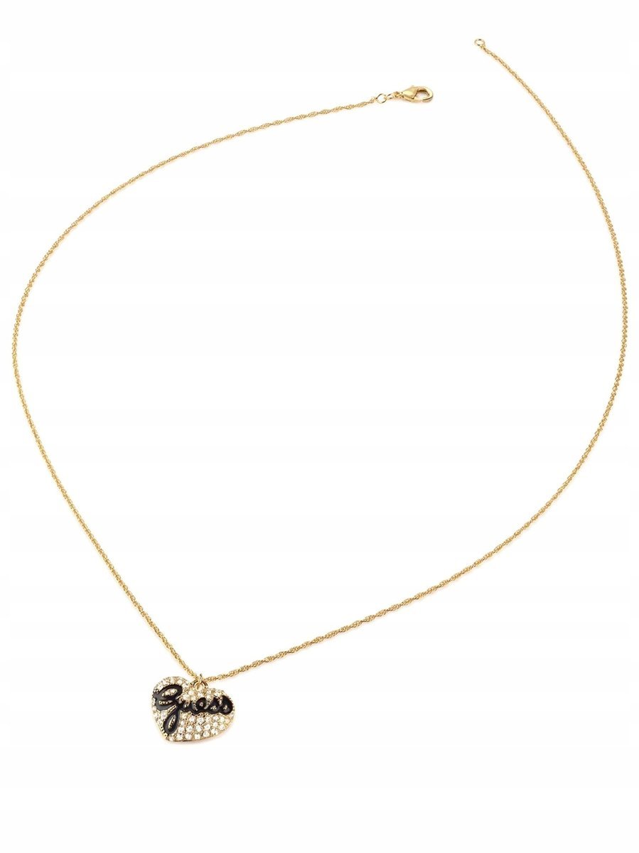 Guess Vintage Guess złoty naszyjnik serce z kryształkami JUBN04690JW