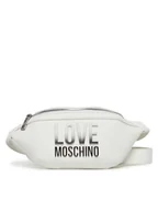 Nerki - LOVE MOSCHINO Saszetka nerka JC4259PP0MKD0100 Biały - miniaturka - grafika 1