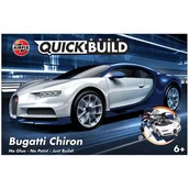Kolekcjonerskie modele pojazdów - AirFix Samochód Bugatti Chiron model z klocków Quick Build J6044 - miniaturka - grafika 1