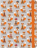 Notesy i bloczki - PETER PAUPER PRESS notatnik w linie, Midi Eleganckie Lisy - miniaturka - grafika 1