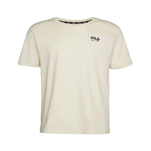 FILA Męski T-shirt BINZEN Regular Graphic Antique White, S, Antique White, S - Koszulki męskie - miniaturka - grafika 1