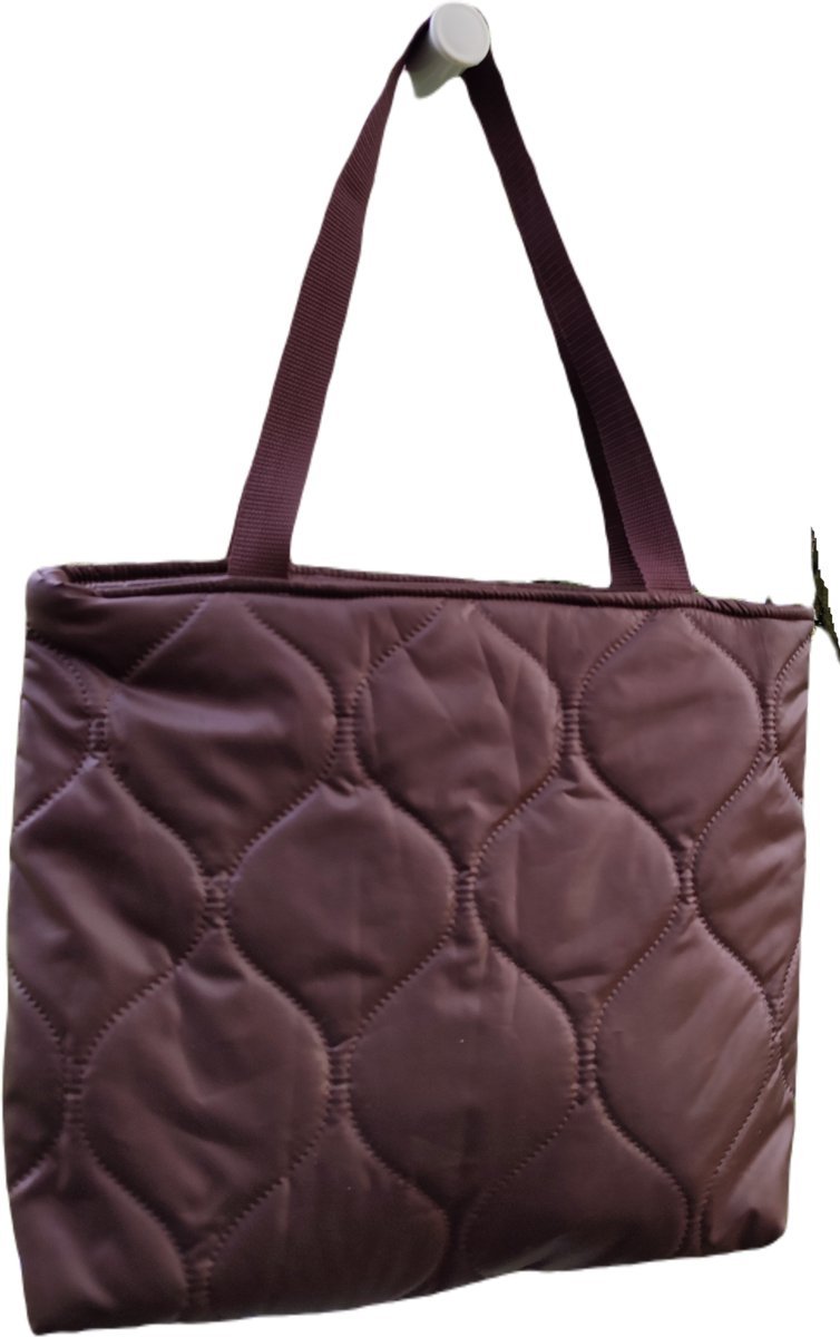 Damska Torba Handmade shoper Zakupy Damska Pojemna Pikowana Brąz