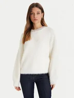 Swetry damskie - Guess Sweter W5BR58 Z3BH0 Biały Regular Fit - miniaturka - grafika 1