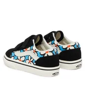 Buty dla dziewczynek - Tenisówki Vans Old Skool V VN000CTGFNM1 Niebieski - miniaturka - grafika 1