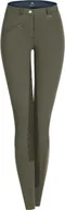 Bryczesy - Waldhausen Bryczesy THERMO FUN SPORT SILICONE damskie pełny lej silikonowy - - khaki - miniaturka - grafika 1