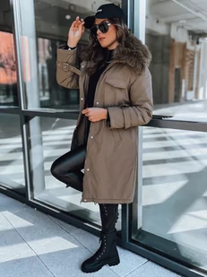 Kurtka damska parka MARBLIS khaki Dstreet TY3929-M - Kurtki damskie - miniaturka - grafika 1